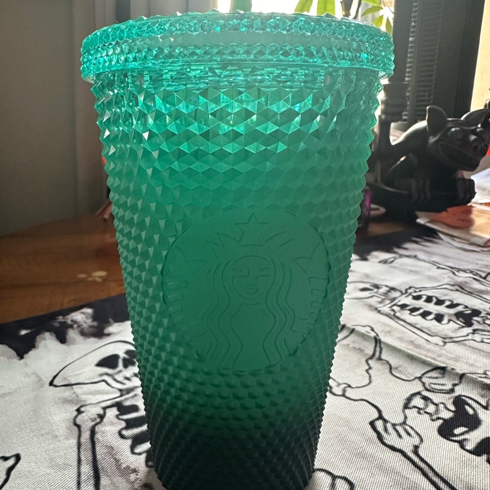 NWT Starbucks Teal hombre Studded Tumbler